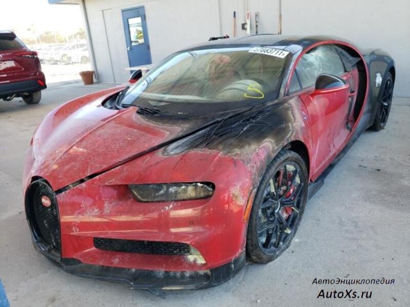 В США на аукционе продают сгоревший Bugatti Chiron