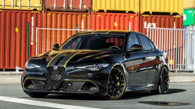 Немецкое тюнинг-ателье Manhart доработало седан Alfa Romeo Giulia Quadrifoglio